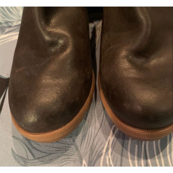 Sorel Joan of Arctic Wedge II Zip Brown Leather Boots sz 8 - Picture 4 of 10